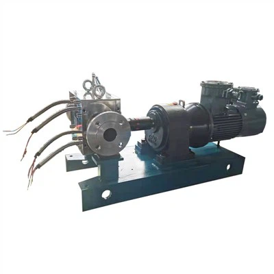 Pam pemeteran gear luaran dengan sistem haba